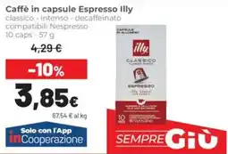 Coop Caffè in capsule Espresso Illy offerta