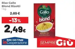 Coop Riso Gallo Blond Risotti offerta
