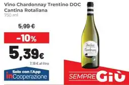 Coop Vino Chardonnay Trentino DOC Cantina Rotaliana offerta