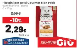 Coop Filettini per gatti Gourmet Mon Petit offerta