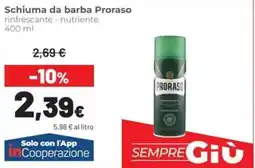 Coop Schiuma da barba Proraso offerta