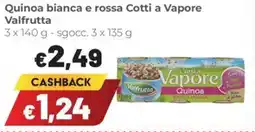 Coop Quinoa bianca e rossa Cotti a Vapore Valfrutta offerta