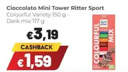 Coop Cioccolato Mini Tower Ritter Sport offerta