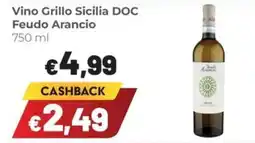 Coop Vino Grillo Sicilia DOC Feudo Arancio offerta