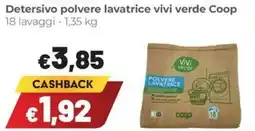 Coop Detersivo polvere lavatrice vivi verde Coop offerta