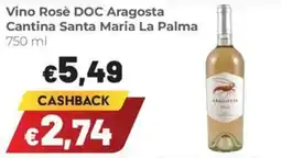 Coop Vino Rosè DOC Aragosta Cantina Santa Maria La Palma offerta
