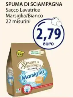 Acqua & Sapone SPUMA DI SCIAMPAGNA Sacco Lavatrice Marsiglia/Bianco offerta