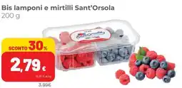 Coop Bis lamponi e mirtilli Sant'Orsola offerta