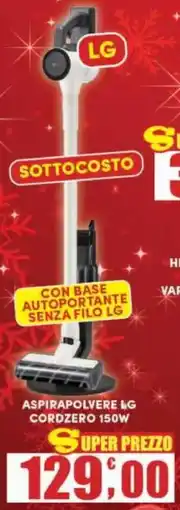 Maury's ASPIRAPOLVERE LG CORDZERO 150W offerta