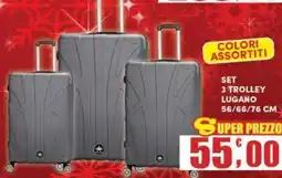 Maury's Set 3 trolley lugano offerta