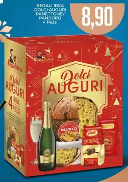 Supermercati Piccolo Regali idea dolci auguri panettone/ pandoro offerta