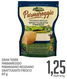 Supermercati Piccolo Gran terre parmareggio parmigiano reggiano grattugiato fresco offerta