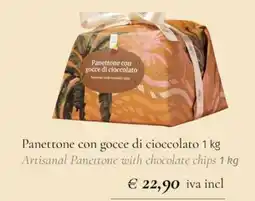 Prezzemolo e Vitale Panettone con gocce di cioccolato offerta