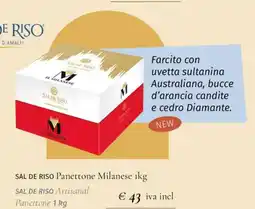 Prezzemolo e Vitale SAL DE RISO Artisanal Panettone offerta