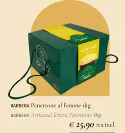 Prezzemolo e Vitale BARBERA Panettone al limone offerta