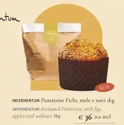 Prezzemolo e Vitale INFERMENTUM Panettone Fichi, mele e noci offerta