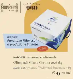 Prezzemolo e Vitale MARCHESI Panettone tradizionale offerta