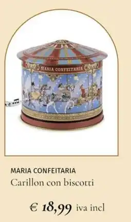 Prezzemolo e Vitale MARIA CONFEITARIA Carillon con biscotti offerta