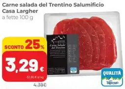 Coop Carne salada del Trentino Salumificio Casa Largher offerta