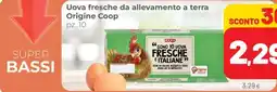 Coop Uova fresche da allevamento a terra Origine Coop offerta