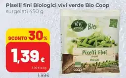 Coop Piselli fini Biologici vivi verde Bio Coop offerta