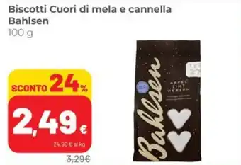 Coop Biscotti Cuori di mela e cannella Bahlsen offerta