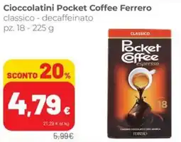 Coop Cioccolatini Pocket Coffee Ferrero offerta