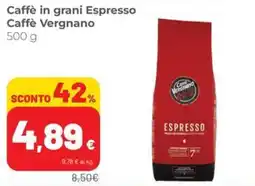Coop Caffè in grani Espresso Caffè Vergnano offerta