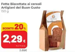 Coop Fette Biscottate ai cereali Artigiani del Buon Gusto offerta