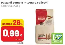 Coop Pasta di semola integrale Felicetti offerta