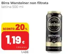 Coop Birra Warsteiner non filtrata offerta