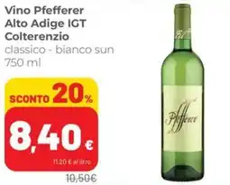 Coop Vino Pfefferer Alto Adige IGT Colterenzio offerta