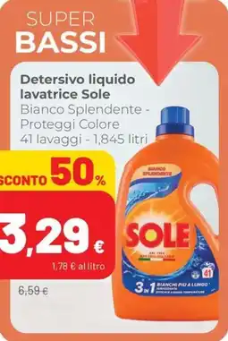 Coop Detersivo liquido lavatrice Sole offerta