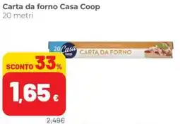 Coop Carta da forno Casa Coop offerta