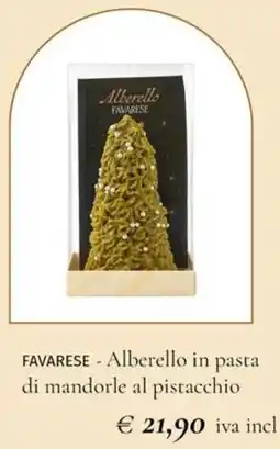 Prezzemolo e Vitale FAVARESE - Alberello in pasta di mandorle al pistacchio offerta