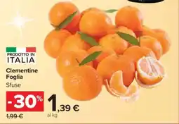 Carrefour Clementine Foglia offerta