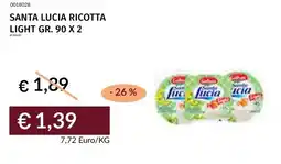 Prezzemolo e Vitale Santa lucia ricotta light offerta
