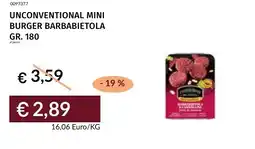 Prezzemolo e Vitale Unconventional mini burger barbabietola offerta