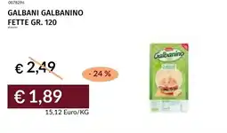 Prezzemolo e Vitale Galbani galbanino fette offerta