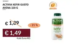 Prezzemolo e Vitale Activia kefir gusto avena offerta
