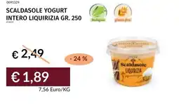 Prezzemolo e Vitale Scaldasole yogurt intero liquirizia offerta
