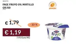 Prezzemolo e Vitale FAGE FRUYO 0% MIRTILLO offerta