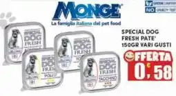 Maury's MONGE Special dog fresh pate vari gusti offerta