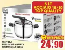 Maury's Pentola a pressione MAURY'S premium 22 cm offerta