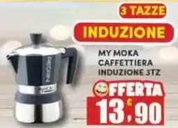 Maury's My moka caffettiera induzione 3tz offerta