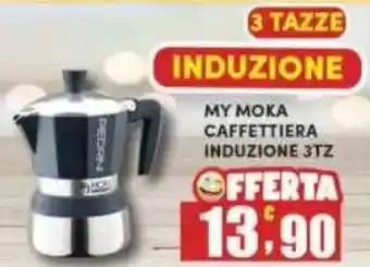 Maury's My moka caffettiera induzione 3tz offerta