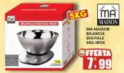 Maury's Ma maison bilancia digitale inox offerta