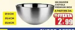 Maury's Ma maison ciotola premium inox offerta
