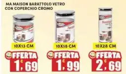 Maury's Ma maison barattolo vetro con coperchio cromo offerta