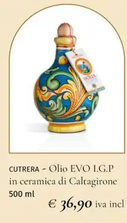 Prezzemolo e Vitale CUTRERA - Olio EVO I.G.P in ceramica di Caltagirone offerta